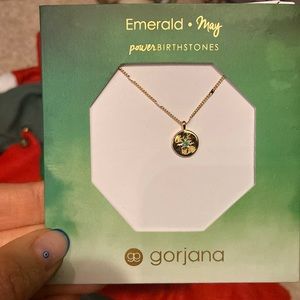 May birthstone necklace